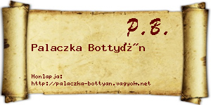 Palaczka Bottyán névjegykártya